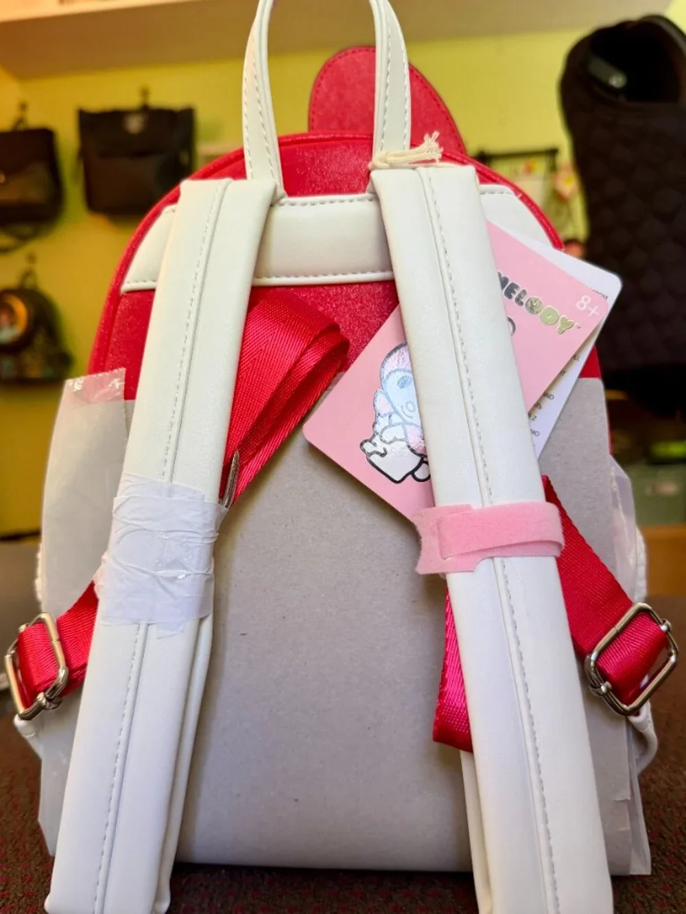 NWT Loungefly Sanrio My Melody Holiday Cosplay Mini Backpack Jingle Bell Red